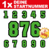 Startnummer eckig Motocross Maschine Rennen