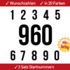 Startnummer Enduro Motorrad Auto Kart Supermoto MX 4 5 6 7 8 9 10 11 12 13 14 15 cm