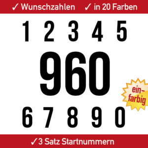 Startnummer Enduro Motorrad Auto Kart Supermoto MX 4 5 6 7 8 9 10 11 12 13 14 15 cm