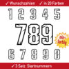 Startnummer Motocross