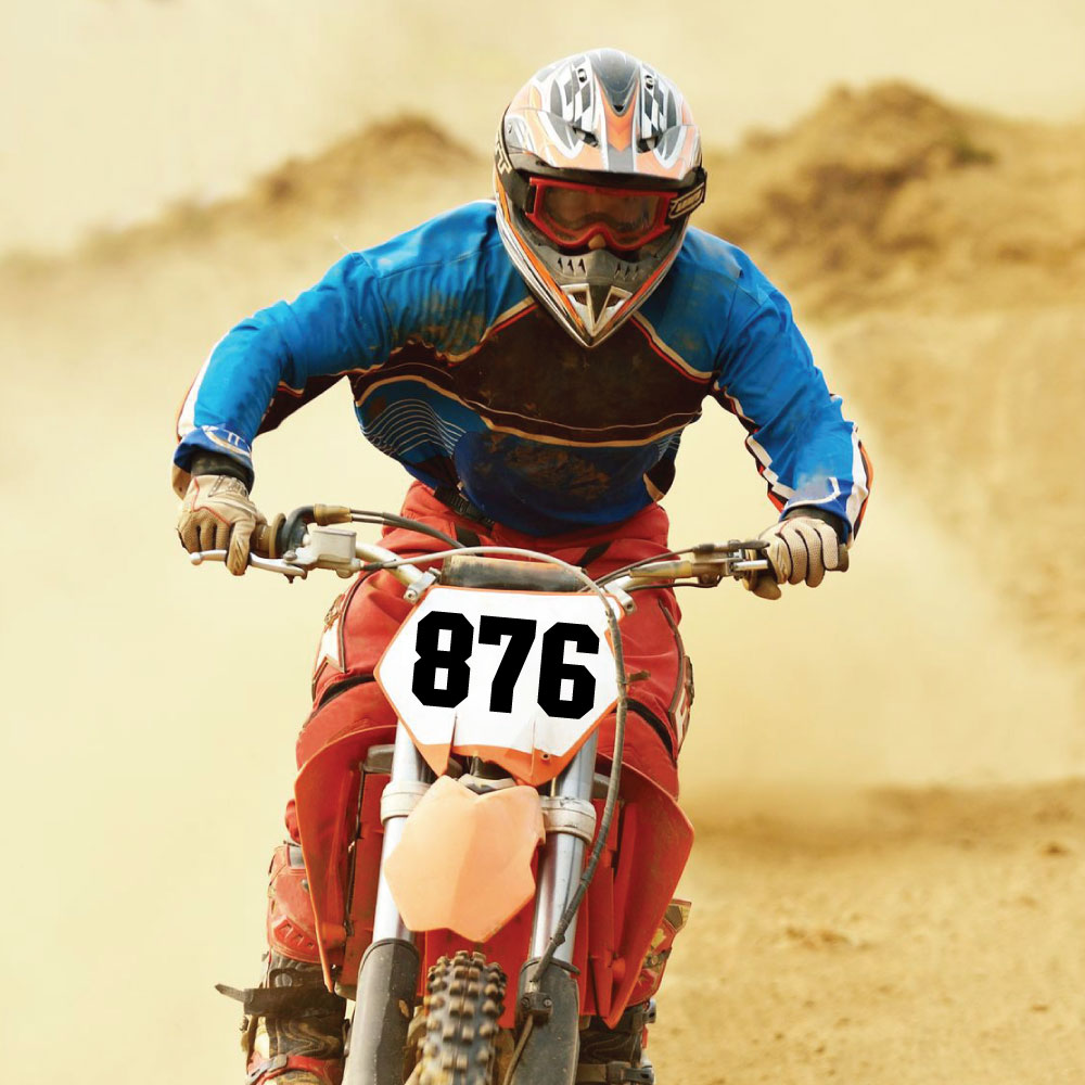 rot für Kart Motocross Scooter Startnummer Tafel Nummerntafel 