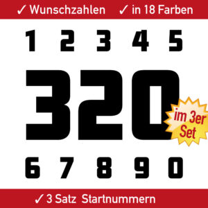 Motorrad Startnummern Ziffern Set MX Motorrad Rennen Enduro Quad Kart Auto 4 5 6 7 8 9 10 11 12 13 14 15 cm