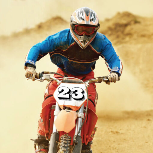 Motocross Zahlen und Ziffern Set