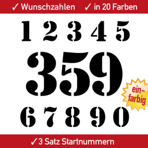 Ziffern Bootsbeschriftung Startnummern Aufkleber Zahlen Autocross Autoracing Auto Motorrad Motocross 4 5 6 7 8 9 10 11 12 13 14 15 cm