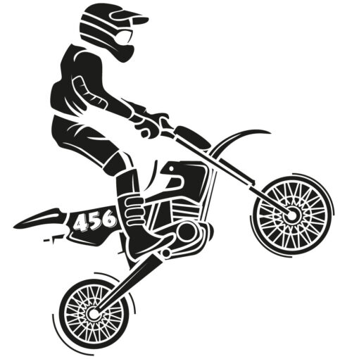 Ziffern Seitendeckel Motocross Motorrad